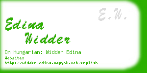 edina widder business card